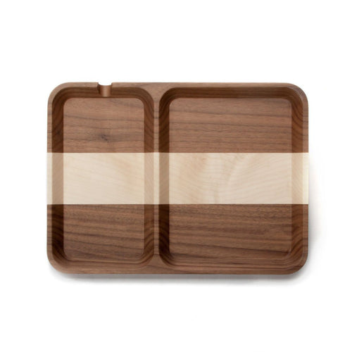 Rectangle Valet - Walnut Stripe