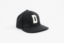 Load image into Gallery viewer, Black Block &quot;D&quot; Baseball Hat