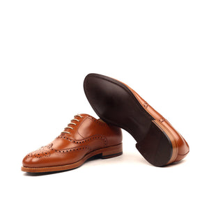 Proper Play Cognac Wingtip Brogues