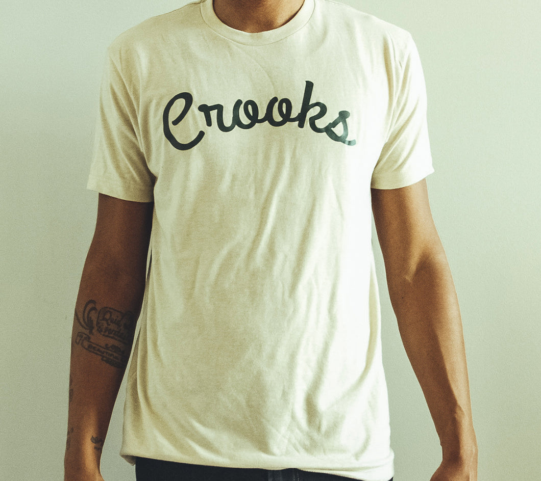 Crooks Tan & Hunter Large Logo Tee