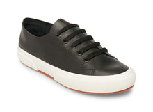 Load image into Gallery viewer, Raw Cut Leather Black Leather Sneaker