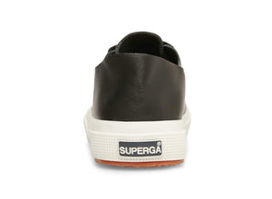 Raw Cut Leather Black Leather Sneaker