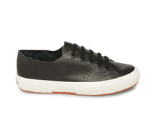 Load image into Gallery viewer, Raw Cut Leather Black Leather Sneaker