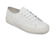 Load image into Gallery viewer, Raw Cut Leather White Leather Sneaker