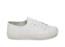 Load image into Gallery viewer, Raw Cut Leather White Leather Sneaker