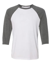 Load image into Gallery viewer, Three-Quarter Sleeve Baseball Tee