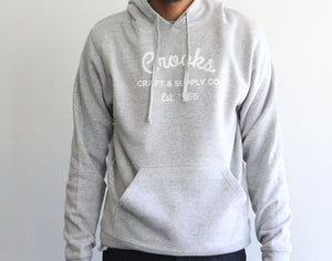 Crooks Gray Logo Hoodie