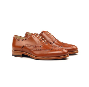 Proper Play Cognac Wingtip Brogues